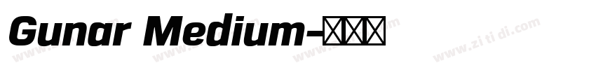 Gunar Medium字体转换